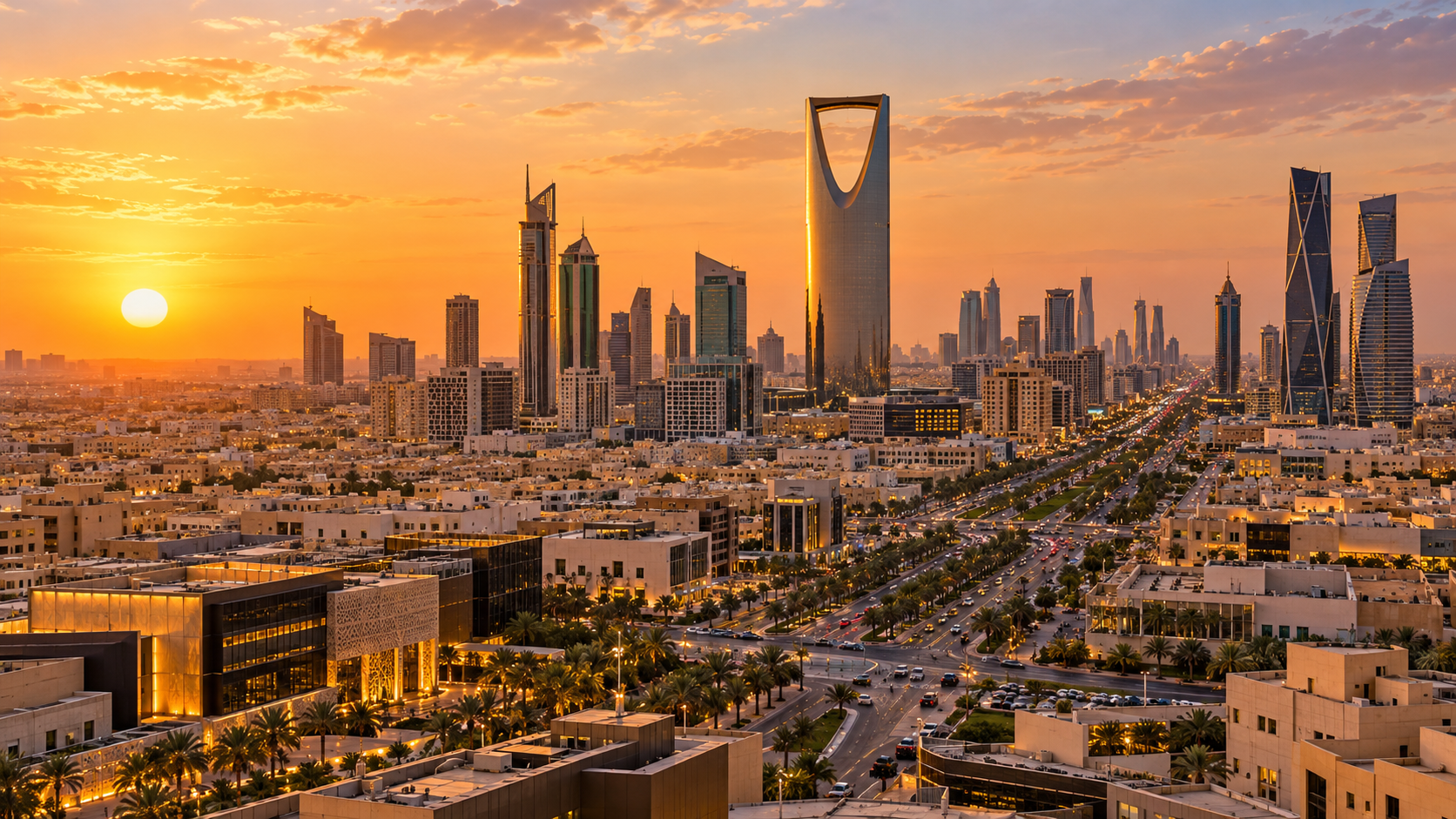 panorama of modern Riyadh